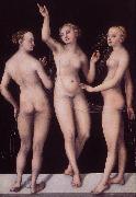 CRANACH, Lucas the Elder The Three Graces dg oil on canvas